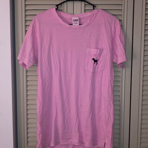 VS pink short sleeved hot pink t-shirt - Picture 1 of 3